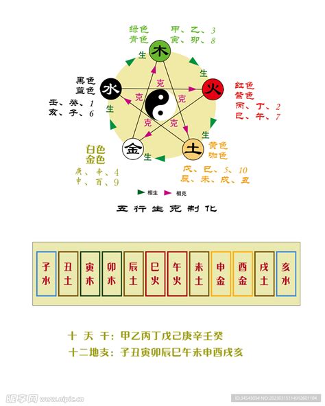 丁五行|天干地支五行对照表